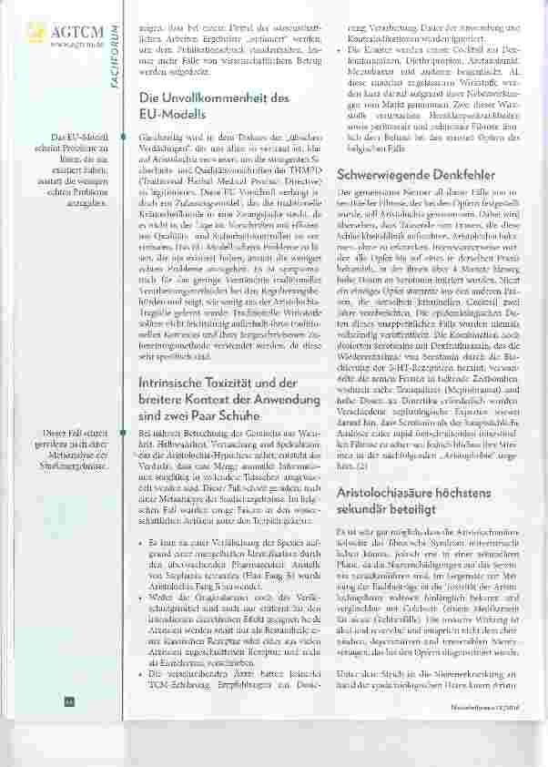 Vorschauseite 2: Aristolochia Die bösartige Lüge und die gutartige Wahrheit