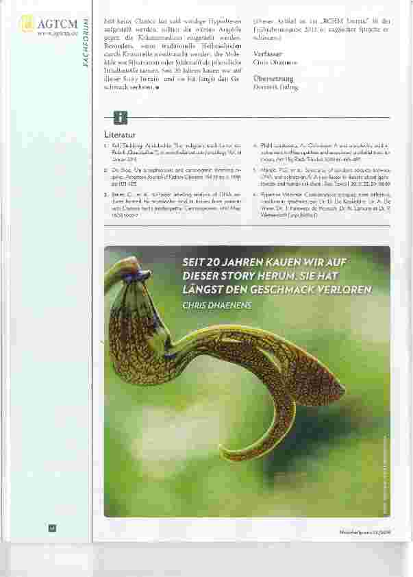 Vorschauseite 4: Aristolochia Die bösartige Lüge und die gutartige Wahrheit