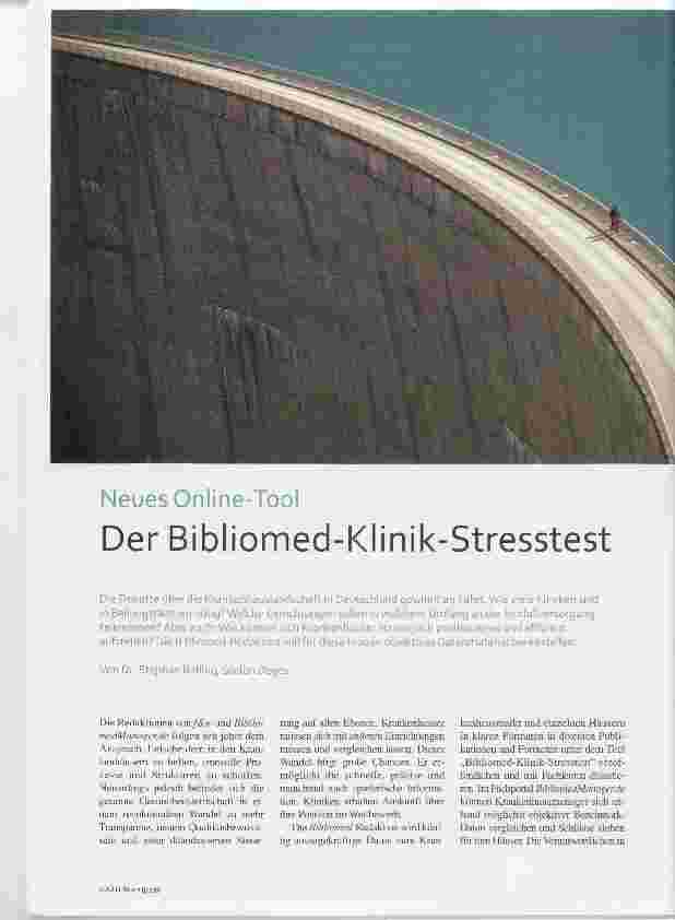 Vorschauseite 1: Der Bibliomed-Klinik-Stresstest
