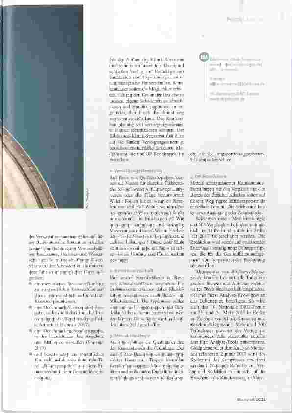 Vorschauseite 2: Der Bibliomed-Klinik-Stresstest