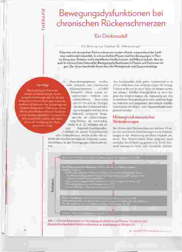 Vorschauseite 1: Bewegungsdysfunktionen bei chronischen Rückenschmerzen