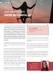 Vorschauseite 1: „Wir brauchen mehr Mutantenfälle."