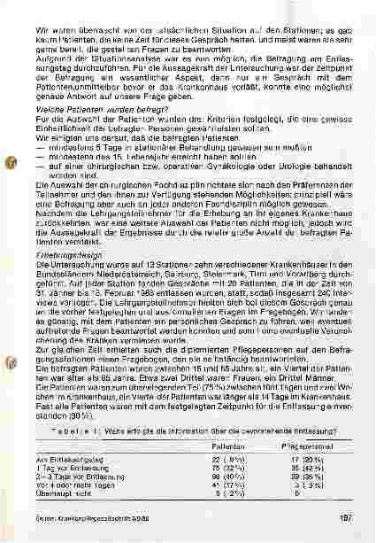 Vorschauseite 2: Wie gut sind die Patienten zum Zeitpunkt der Entlassung informiert?