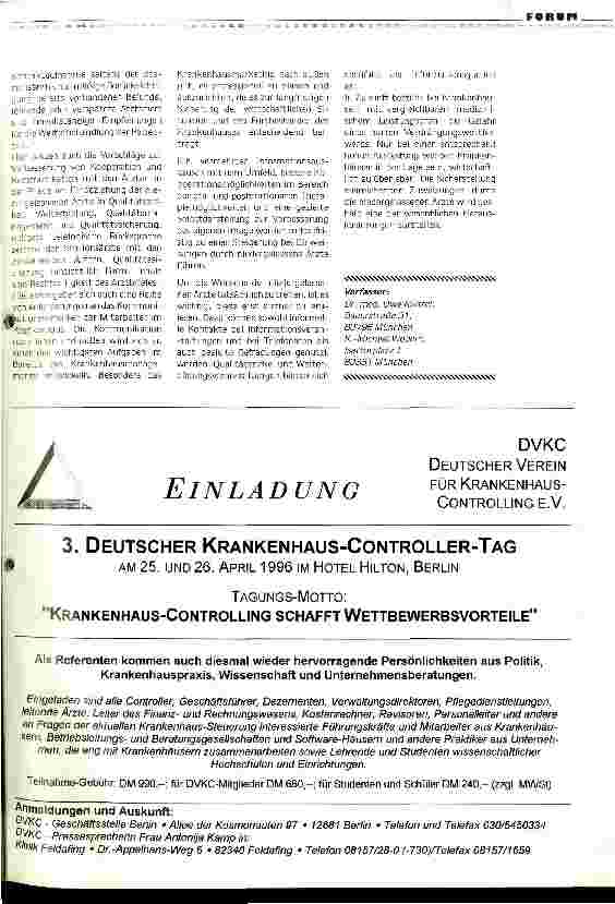 Vorschauseite 4: Zuweiser-Marketing zur Zukunftssicherung Gezielte Kooperation mit den niedergelassenen Ärzten sorgt für eine ausreichende Auslastung