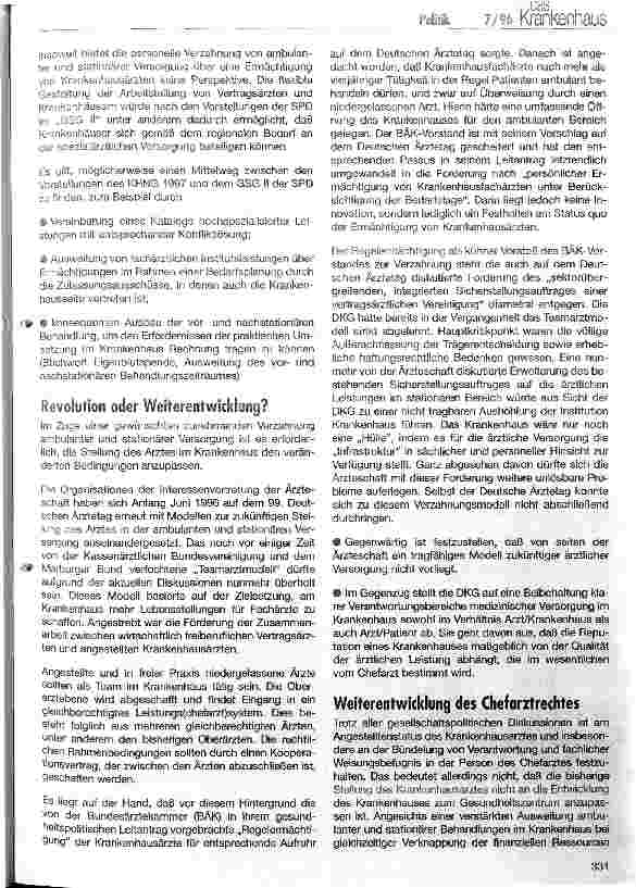 Vorschauseite 3: Die Stellung des Arztes im zukünftigen Gesundheitszentrum