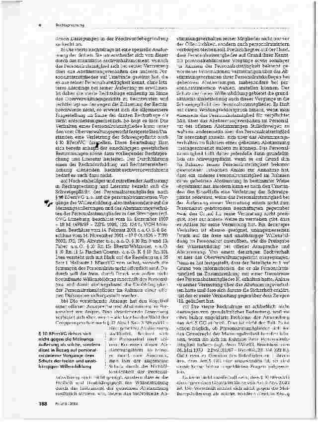 Vorschauseite 3: Ausschluss eines Personalratsmitgliedes auf Antrag des Personalrats