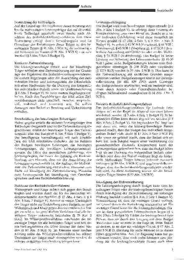 Vorschauseite 4: Persönliche Budgets für behinderte Menschen