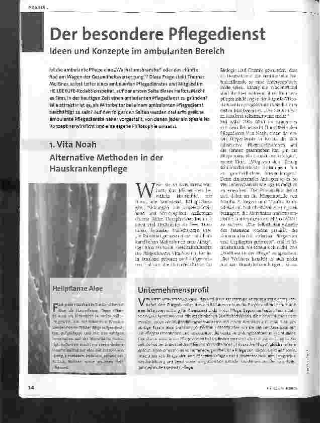 Vorschauseite 1: Der besondere Pflegedienst