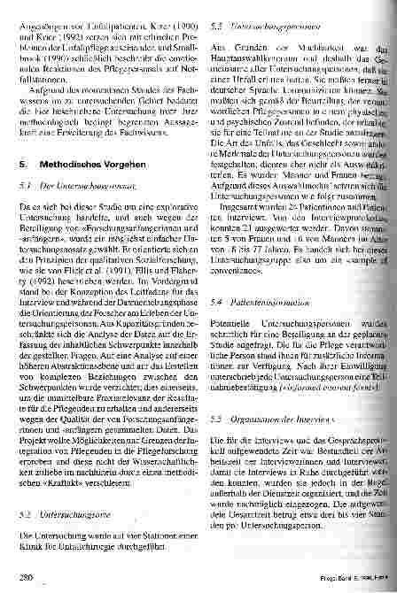 Vorschauseite 3: Pflegende einer traumatologischen Klinik erforschen die Bedürfnisse ihrer Patienten