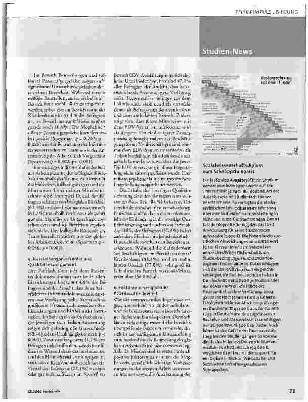 Vorschauseite 5: Berufszufriedenheit in der Pflege