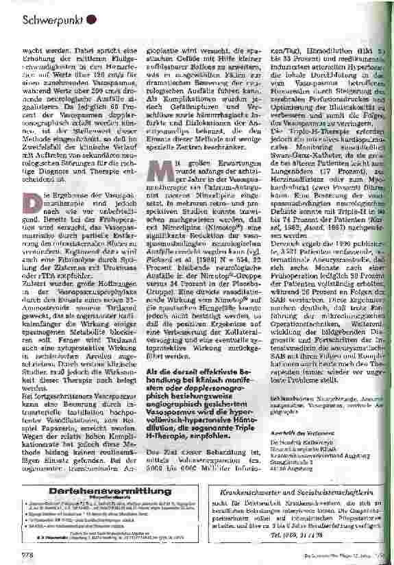 Vorschauseite 3: Akute Subarachnoidalblutung Diagnostik und Therapie aus ärztlicher Sicht