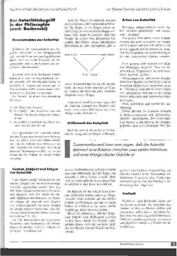 Vorschauseite 2: Das Autorität-Sein der Lehrerin: eine ethische Norm?