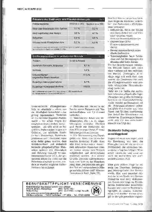 Vorschauseite 3: Stellungnahme - Ernährung alter Menschen in Pflegeheimen
