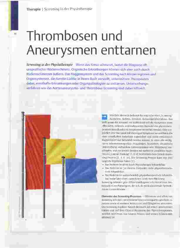Vorschauseite 1: Thrombosen und Aneurysmen enttarnen