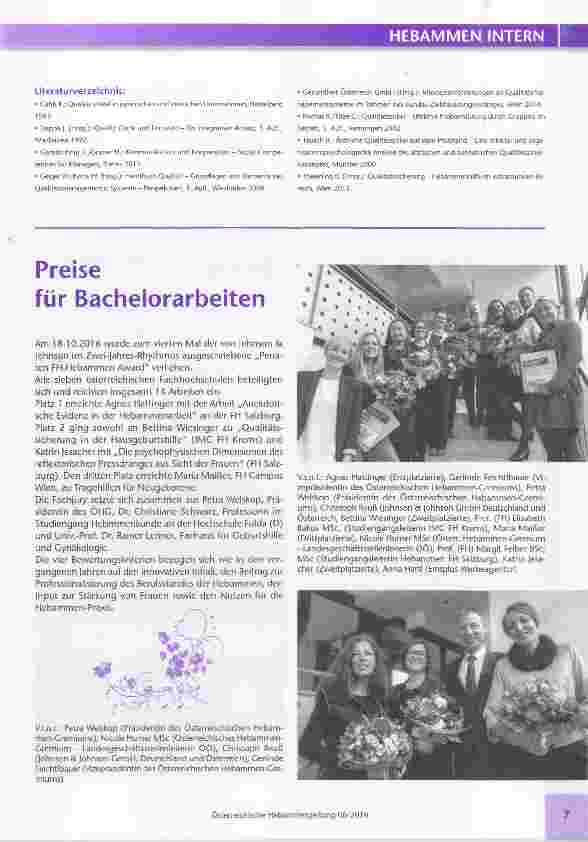 Vorschauseite 3: Qualitätszirkel für freiberufliche Hebammen