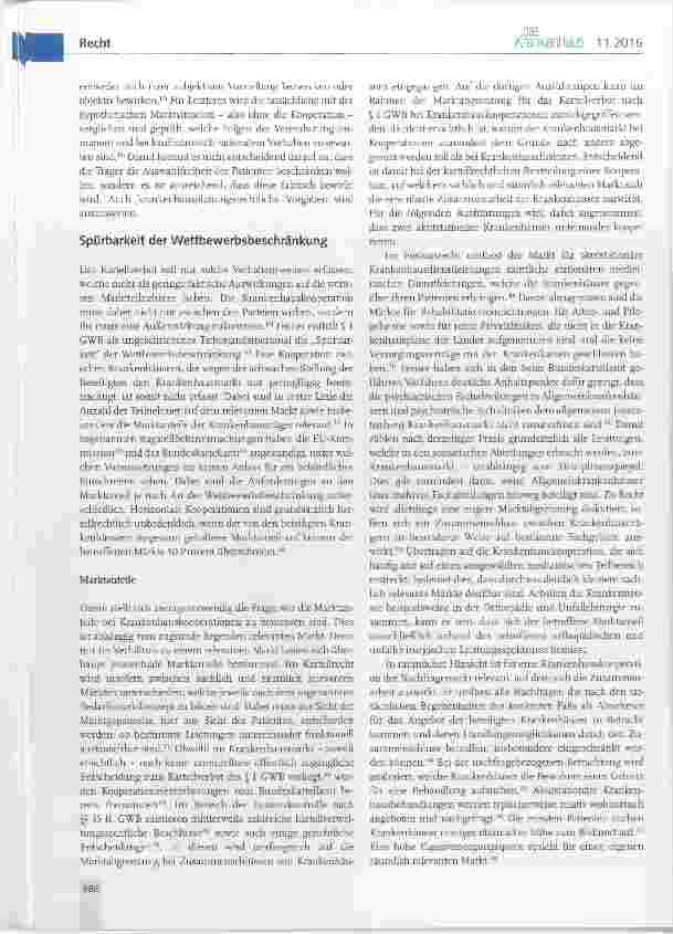 Vorschauseite 3: Kartellrechtliche Bewertung von Krankenhauskooperationen Teil 1