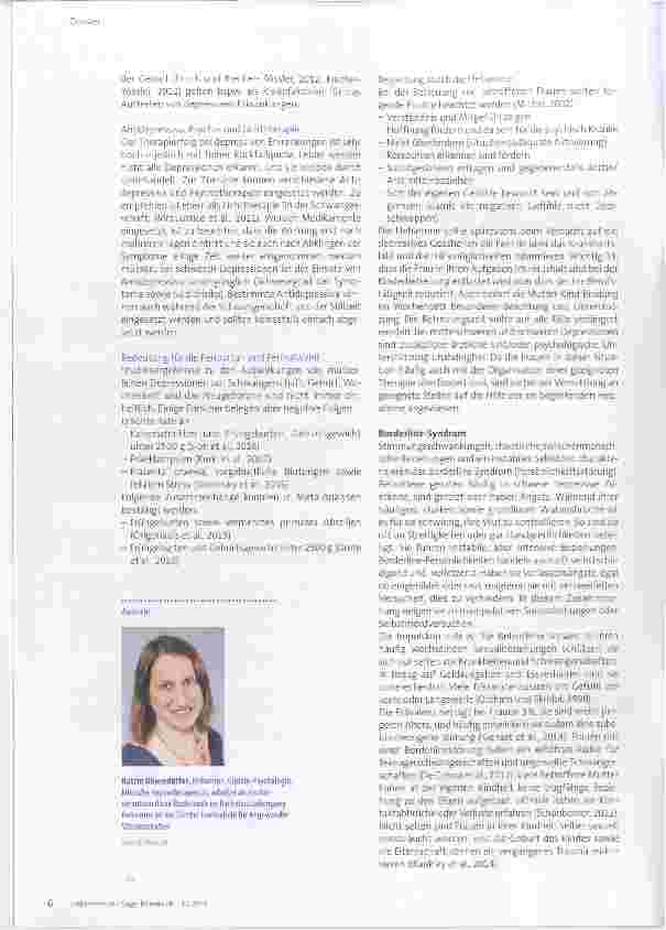 Vorschauseite 3: Psychische Erkrankungen in der Peripartalzeit