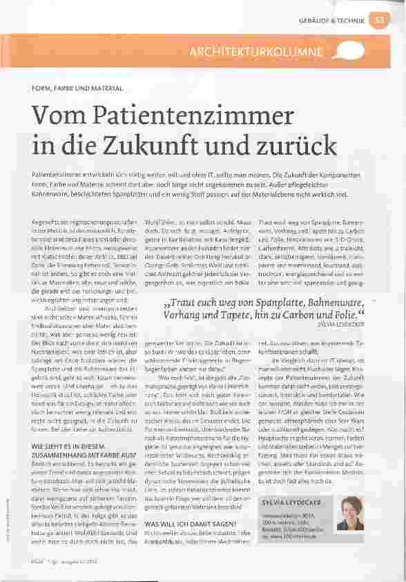Vorschauseite 1: Vom Patientenzimmer in die Zukunft und zurück