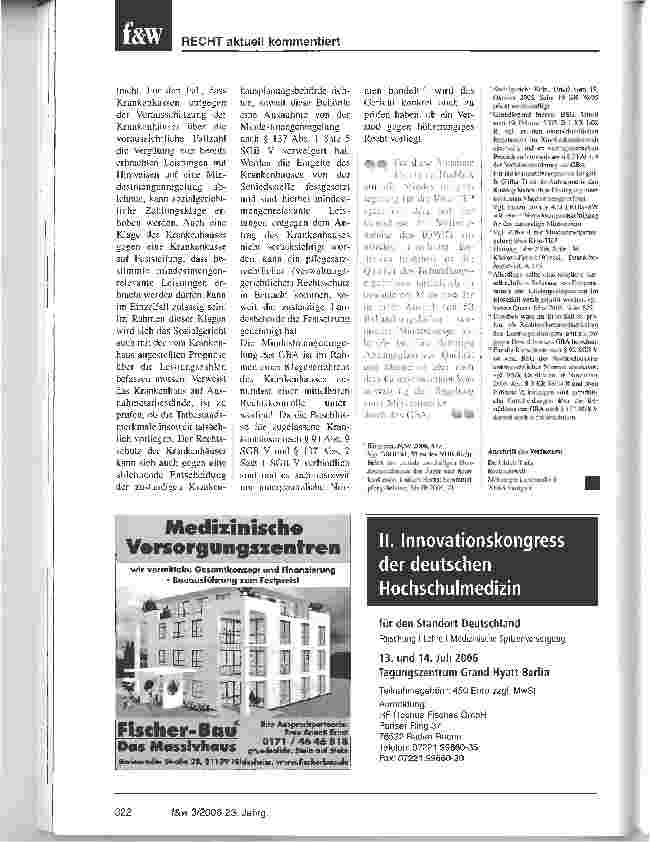 Vorschauseite 6: Der Gemeinsame Bundesausschuss und seine Mindestmengenregelung