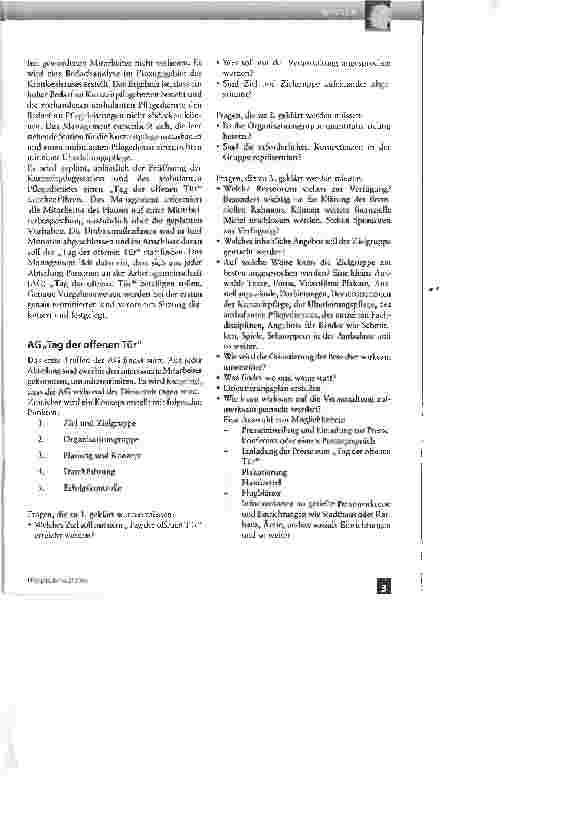 Vorschauseite 3: Tag der offenen Tür in einer Pflegeeinrichtung