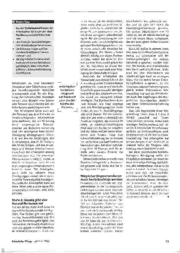 Vorschauseite 2: Eine systematische Auswahl treffenArbeitsrecht: Betriebsbedingte Kündigungen,Teil 2