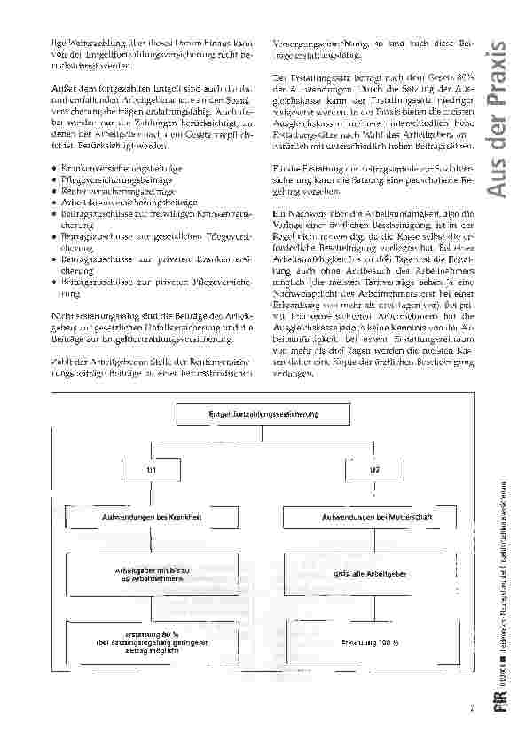 Vorschauseite 5: Neuregelung der Entgeltfortzahlungsversicherung