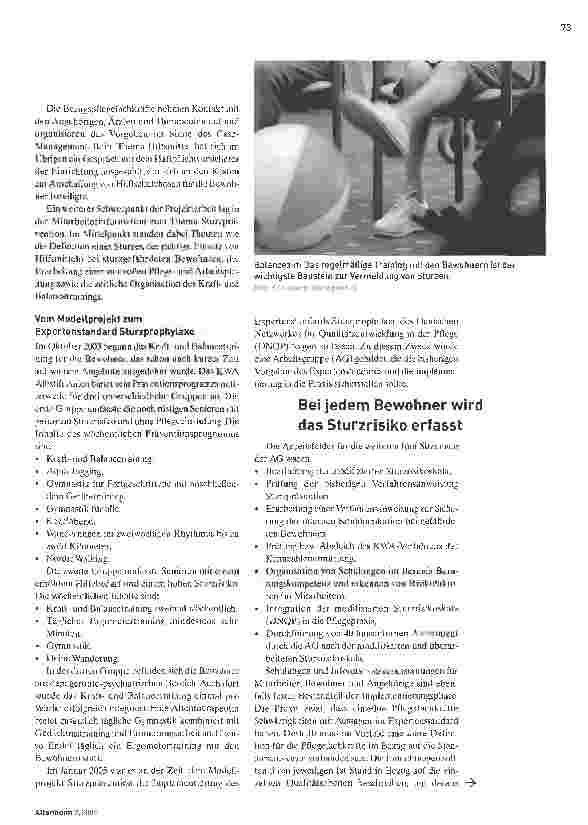 Vorschauseite 2: Modellprojekt in AalenPrävention zahlt sich aus