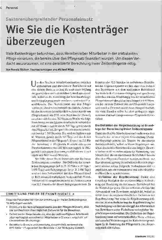 Vorschauseite 1: Wie Sie die Kostenträger überzeugen
