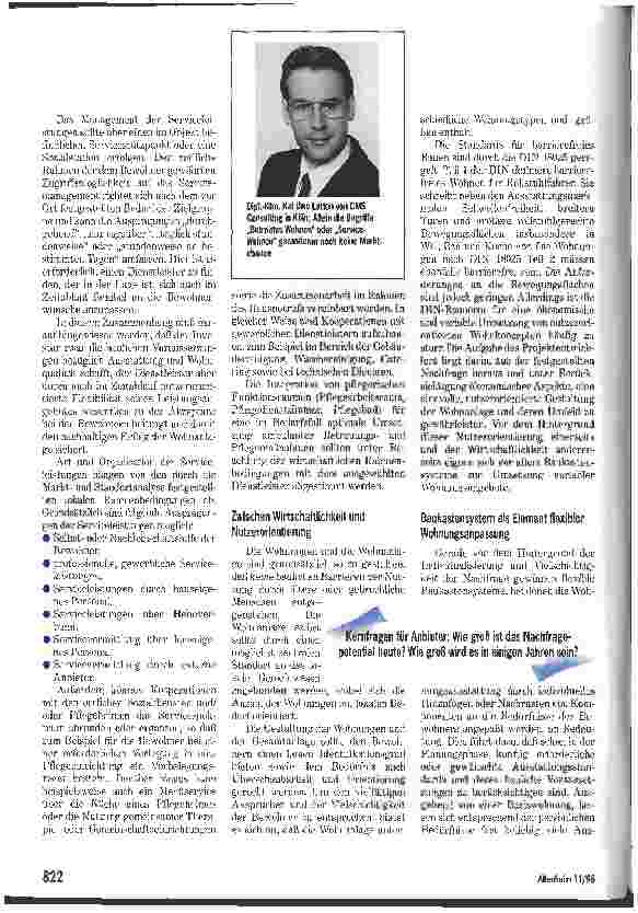 Vorschauseite 4: Von der Marktanalyse zum Konzept Über die Umsetzung des Service-betreuten Wohnens