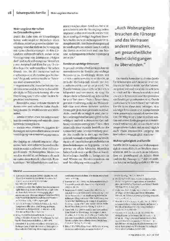 Vorschauseite 2: Wohnungslos und krank