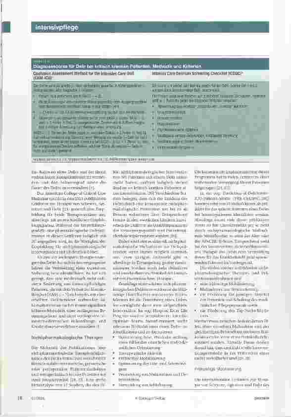 Vorschauseite 3: Delir und Delirmanagement bei kritisch kranken Patienten