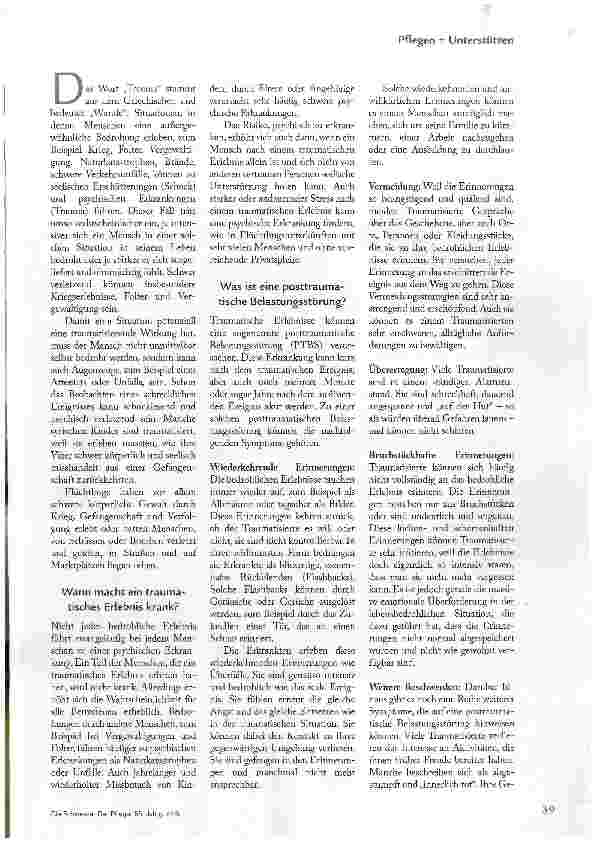 Vorschauseite 2: Wenn das Erlebte krank macht