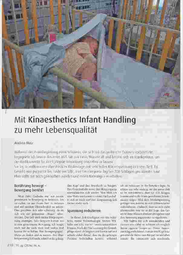 Vorschauseite 1: Mit Kinaesthetics Infant Handling zu mehr Lebensqualität