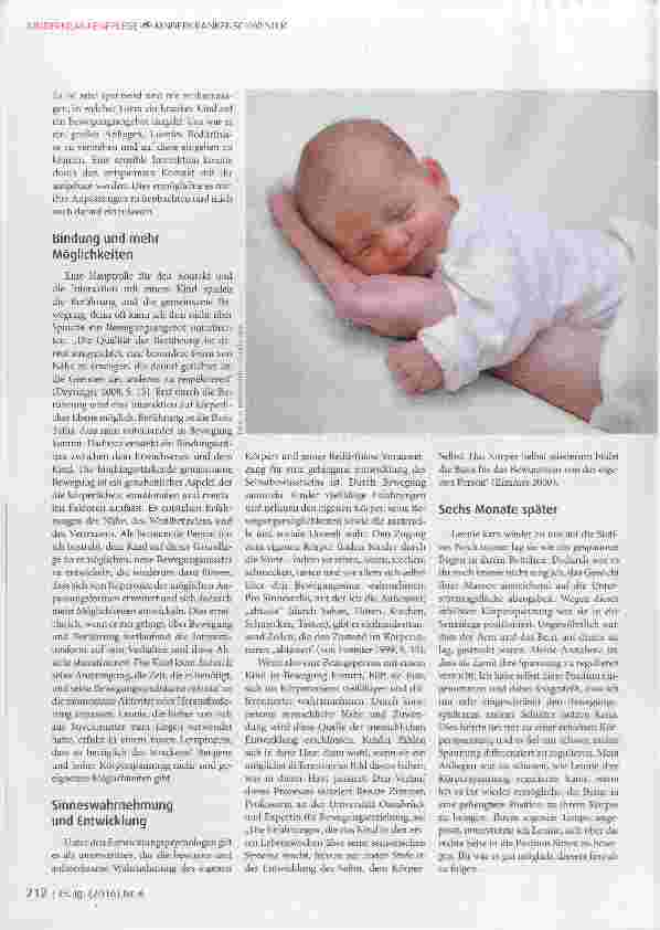 Vorschauseite 3: Mit Kinaesthetics Infant Handling zu mehr Lebensqualität
