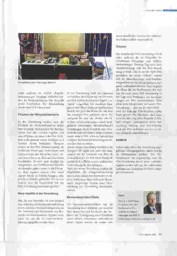 Vorschauseite 2: Auswirkungen der neuen PSA-Verordnung