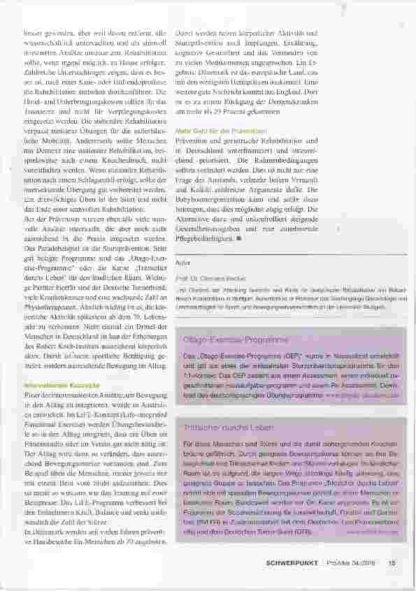 Vorschauseite 2: Medizinische Aspekte für ein gesundes Altern