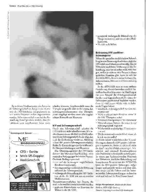 Vorschauseite 3: Auch HIV-positive Frauen möchten Mütter sein