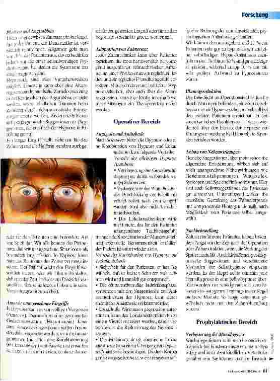 Vorschauseite 2: Hypnotherapie in der Zahnmedizin