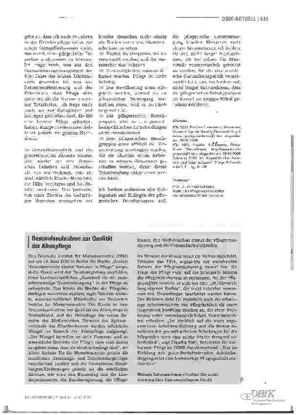 Vorschauseite 3: Verantwortlichkeit und professionelle Pflege