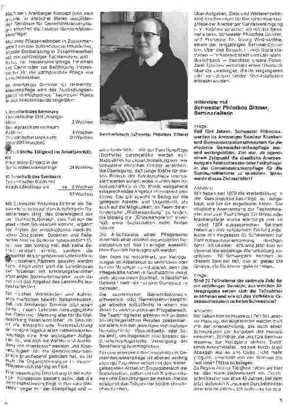 Vorschauseite 4: Das Seminas f. Gemeindekrankenpflege der Arenberger Caritasvereinigung