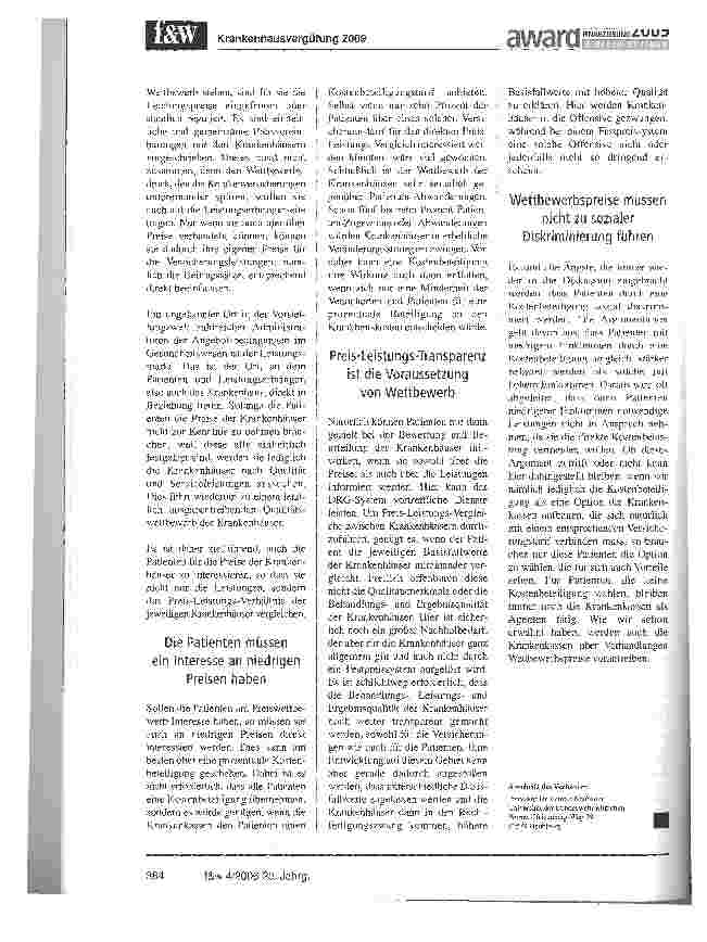 Vorschauseite 5: Festoder Wettbewerbspreise?
