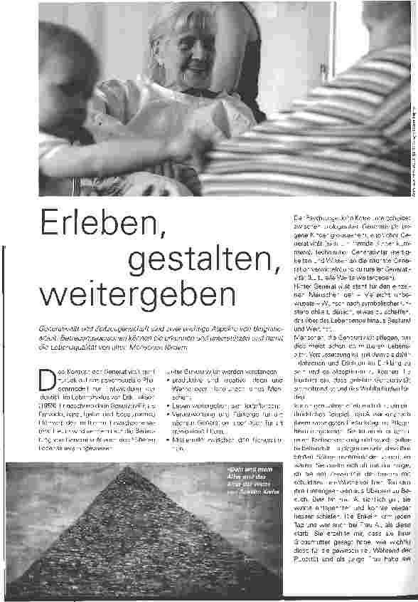 Vorschauseite 1: Erleben, gestalten, weitergeben
