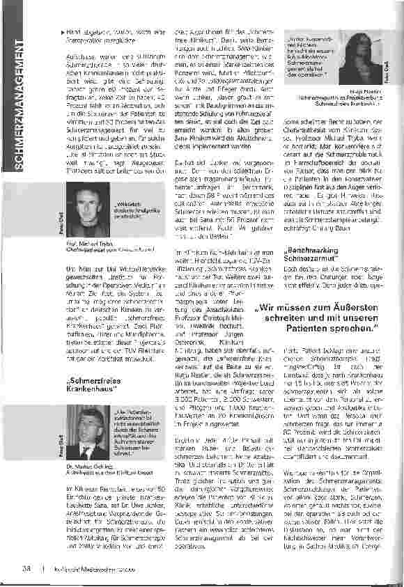 Vorschauseite 4: Qualitätsindikator Schmerz - Werden die medizinökonomischen Effekte des Schmerzmanagements überschätzt?