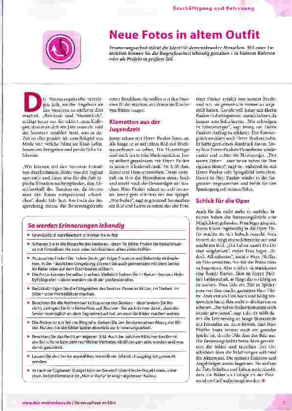 Vorschauseite 1: Neue Fotos in altem Outfit