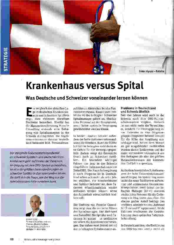 Vorschauseite 1: Krankenhaus versus Spital