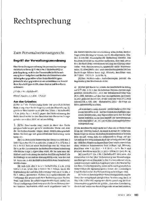 Vorschauseite 1: Begriff der Verwaltungsanordnung