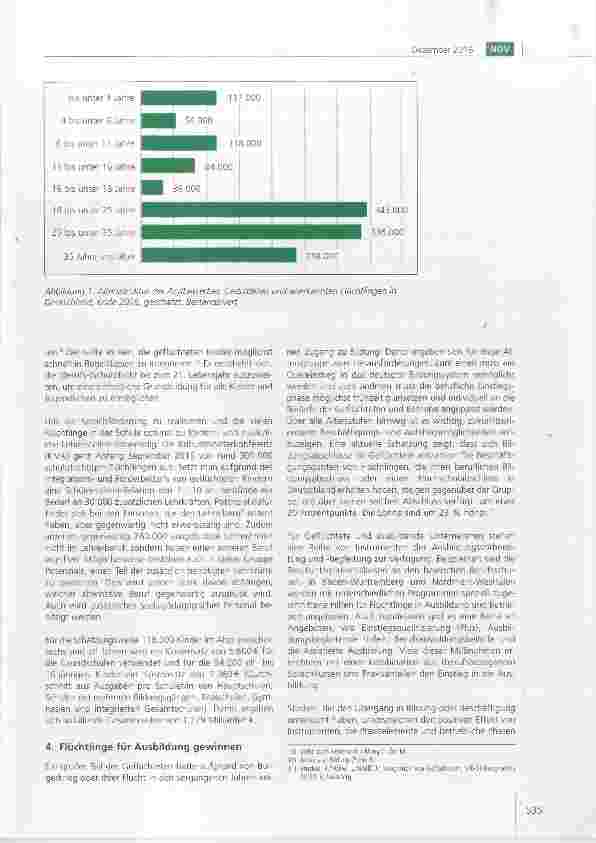 Vorschauseite 3: Maßnahmen zur Bildungsintegration von Geflüchteten