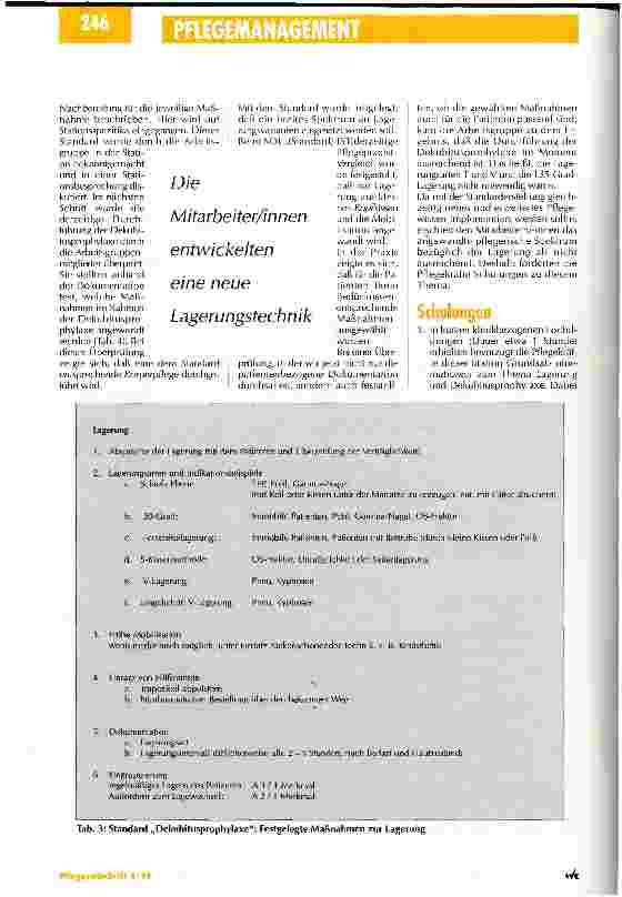 Vorschauseite 4: Wissenserweiterung erhöht das Selbstbewußtsein der Pflegenden