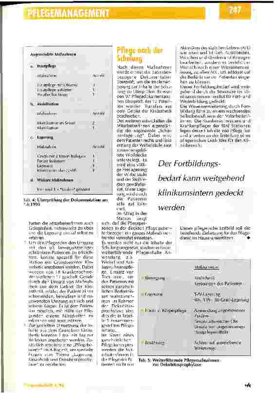Vorschauseite 5: Wissenserweiterung erhöht das Selbstbewußtsein der Pflegenden