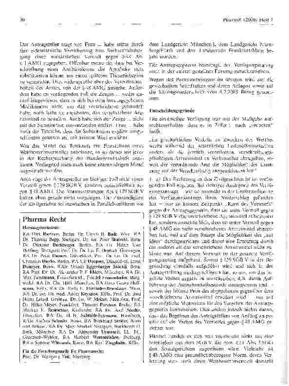 Vorschauseite 3: Zum arzneimittelsicherheitsrechtlichen Aspekt des Aut-idem-Systems